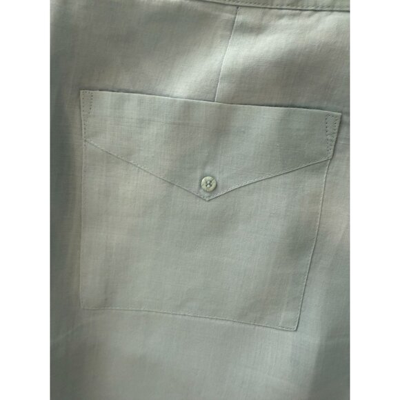 Women's 2 Piece J.M.P.Linen Guayabera Cropped Pants Set, size Large - Picture 13 of 15